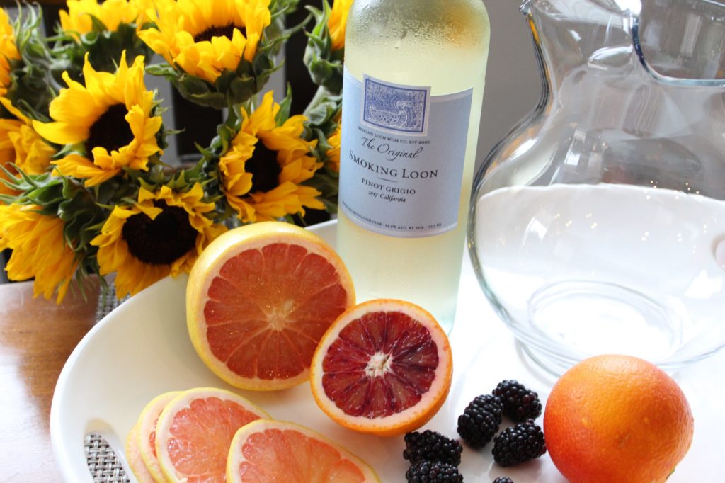 white wine grapefruit sangria ingredients